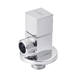 Кран приладовий кутовий Karro KR-03122А латунь 1/2"х1/2" Хром 30412