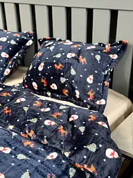 Постільна білизна євро Dushka Home Сатин Плюш 21449 200х220 см - мініатюра 4