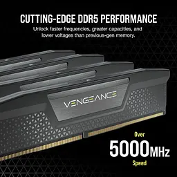 Модуль пам'яті Corsair DDR5 96GB (2x48) Vengeance 6800Mhz XMP Black (CMK96GX5M2B6800C40) - мініатюра 4