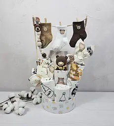 Букет з пелюшок для немовлят A.L.Babybox Лісова мелодія (BU 27207405)