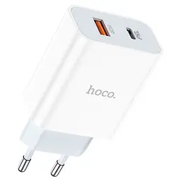 МЗП HOCO C97A PD20W+QC3.0 (1USB/1Type-C/3A) Білий - мініатюра 4