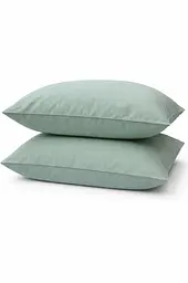 Наволочка Ecotton 70х70 см фланель із бавовни Mint м'ятного кольору (25516)