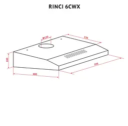 Витяжка плоска PERFELLI RINCI 6CWX BIANCO - мініатюра 11