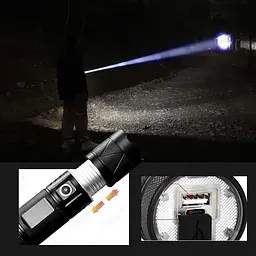 LED Ліхтарик X-Balong 50W 15 см PowerBank Повербанк (BL-G87-GT30) - мініатюра 6