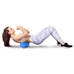 Масажний ролик для йоги та фітнесу York Fitness EPP 30 х 15см блакитний - мініатюра 4