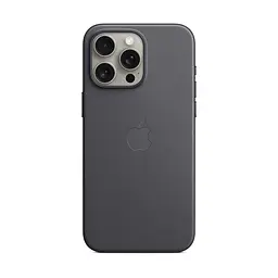 Чехол для Apple iPhone 15 Pro Max, FineWoven Case with MagSafe, черный, защитная накладка из материала FineWoven, противоударный, для iPhone, защита всего корпуса, поддержка беспроводной зарядки и MagSafe, (ARM71987) - мініатюра 5