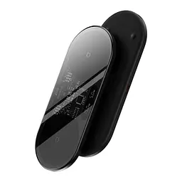 Бездротовий зарядний пристрій Baseus Digital LED Display 2in1 Wireless Charger 20W Black Universal version - мініатюра 4