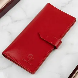 Шкіряне жіноче портмоне Grande Pelle 11516 червоне - мініатюра 1