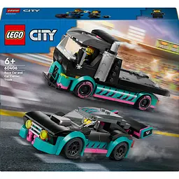 Конструктор LEGO City Автомобіль для перегонів й автовоз 328 деталей (60406)