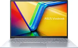 Ноутбук ASUS Vivobook 16X K3604VA-MB095 16' WUXGA, Intel i3-1315U, 16GB, F512GB, UMA, NoOS, Сріблястий (90NB1072-M003S0)
