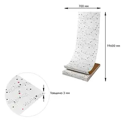 Панель стінова Sticker Wall в рулоні 3D 700х19600х3мм Зірки SW-00001920 - мініатюра 4