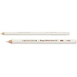 Олівець для рисунку Cretacolor MEGA Білий олійний  м’який - мініатюра 3