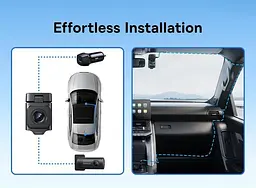 Відеореєстратор Baseus PrimeTrip VD1 Dash Cam 3K + 1080p Cosmic C01159003K + кабель + камера - мініатюра 6