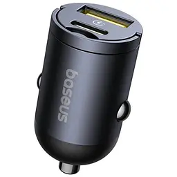 АЗП Baseus Tiny Star Mini 30W (1USB-A/1C) (C00035001121) Cosmic Black - мініатюра 4