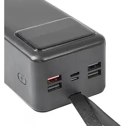 Power Bank 30000mAh зі наскрізною зарядкою портативна батарея для смартфона планшета роутера USB зовнішній акумулятор повербанк із швидкою зарядкою 22.5W ліхтариком та дисплеєм LENYES PX321D - мініатюра 5