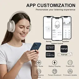 Бездротові Bluetooth-навушники NC95 із шумозаглушенням, до 120 годин роботи - мініатюра 6