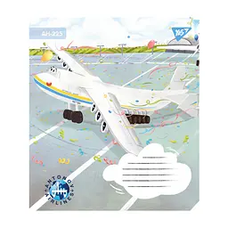Зошит Yes Антонов 12 аркушів лінія (767429), в асортименті - мініатюра 2