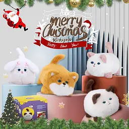 Інтерактивна м'яка іграшка AiDA Smart Blinking Cat біло-рожева (AD54081) - мініатюра 20