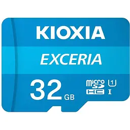Карта пам'яті Kioxia microSDHC Exceria 32GB Class 10 UHS-I U1 V10 + SD Adapter (LMEX1L032GG2) [163982]