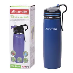 Спортивний термос-пляшка Kamille KM-2058 500мл - мініатюра 9