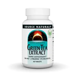 Натуральна добавка Source Naturals Green Tea Extract 500 mg, 60 таблеток