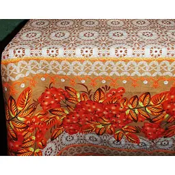 Скатертина Ecotton 150х200 см бавовняна з рогожки 21005/1 Горобина (21621)