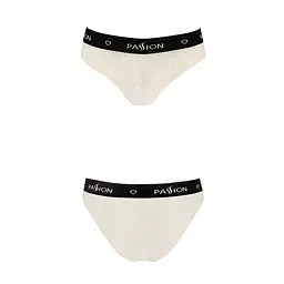 Трусики з широкою гумкою і мереживом Passion PS001 PANTIES L, ecru - мініатюра 4