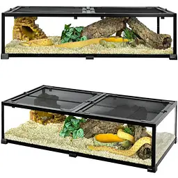 Тераріум Repti-Zoo Super Vision 360 120x45x45 см (RKE1204545) - скляний тераріум для рептилій та амфібій - мініатюра 4