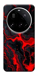 TPU чохол Demsky Black red marble для Xiaomi 15 Ultra
