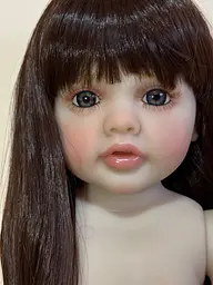 Реалістична Кукла Реборн 55 см повністю силіконова Doll Reborn Baby Born К0100511 - мініатюра 5