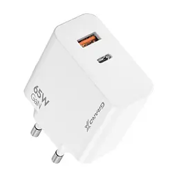 Зарядний пристрій Grand-X GaN 1xUSB-C + 1xUSB 65W PD3.0 QC4.0 AFC SCP FCP white (CH-960W) - мініатюра 3