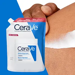 Зволожувальний крем CeraVe для сухої та дуже сухої шкіри обличчя і тіла (змінний блок) 454 г - мініатюра 7