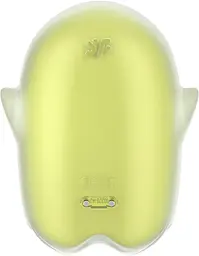 Вакуумний кліторальний стимулятор з вібрацією Satisfyer Glowing Ghost жовтий - мініатюра 8