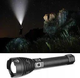 Потужний тактичний ліхтарик Heckermann XHP90 Zoom 5000mAH - мініатюра 10