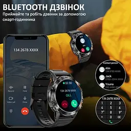 Смарт-годинник Uwatch Smart Delta K52 Black 2 ремінці (3138) - мініатюра 9