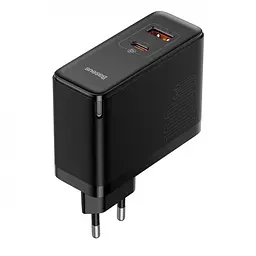 Мережевий зарядний пристрій Baseus GaN5 Pro Fast Charger Type-C+USB 100 W CCGP090201 Black - мініатюра 3