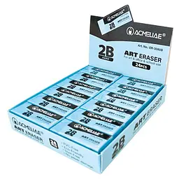Гумка "Acmeliae" /ER-3080B/ жорстка художня 2B (24/720)