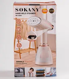 Вертикальний відпарювач Sokany SK-12003 для відпарювання одягу штор міні праска 1500 Вт Бежевий - мініатюра 6