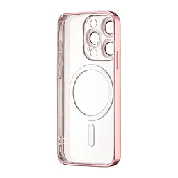 Чохол Ductil Metallic Edge with MagSafe (Protected Camera & Lens) iPhone 15 Pro Pink - мініатюра 3