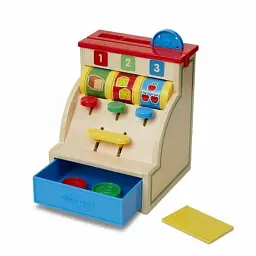 Розвиваюча іграшка Melissa&Doug Перший дерев'яний касовий аппарат (MD3378) - мініатюра 2