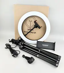 Кільцева лампа зі штативом Elegiant EGL-06 10" Чорно-біла Factory Recertified g5 - мініатюра 7