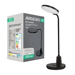 Світлодіодний настільний світильник Ardero DE1736ARD 9Вт чорний - мініатюра 1