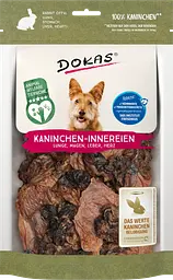 Ласощі для собак Dokas Субпродукти з кролика (легені, шлунок, печінка, серце), 100 г