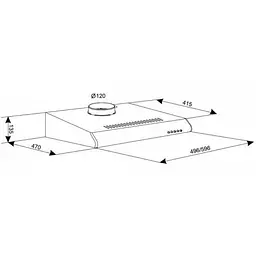 Витяжка кухонна ELEYUS Line I 50 BG - мініатюра 7
