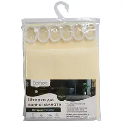 Шторка для ванної кімнати Eco Fabric Піка 180*180 см бежевий (EF-1801-BG)