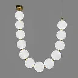 Люстра із серії Perla на 12 кульок Ø 15 см 210 см 3 світлових режими | Line F | Арт. MBJ11-2029 - мініатюра 3