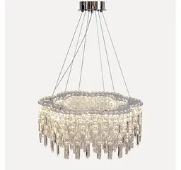 Підвісна світлодіодна кришталева люстра Artlight 8635/600CH, хром, 81 Вт, від 12-20 м² - мініатюра 6