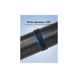 Кабель мультимедійний 1xRCA M to 1xRCA M 1.0m digital black Vention (VAB-R09-B100) - мініатюра 10