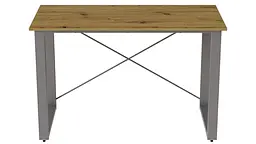 Письмовий стіл Ferrum-decor Драйв 750x1400x700 Сірий метал ДСП Дуб Артізан 16 мм (FRD-103204) - мініатюра 5