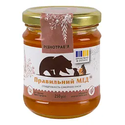 Мед різнотрав'я червня Правильний мед 250 г - мініатюра 5